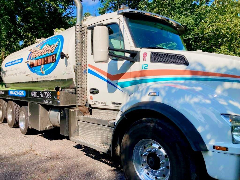Walters Environmental Services company truck on site